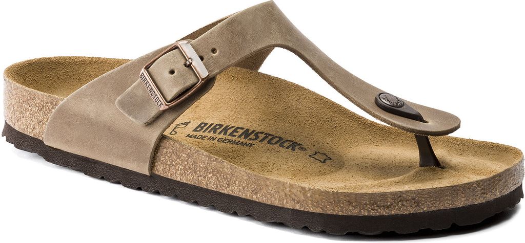 Birkenstock Pantolette Zehentrenner Gizeh Nubukleder geölt Produktbild 