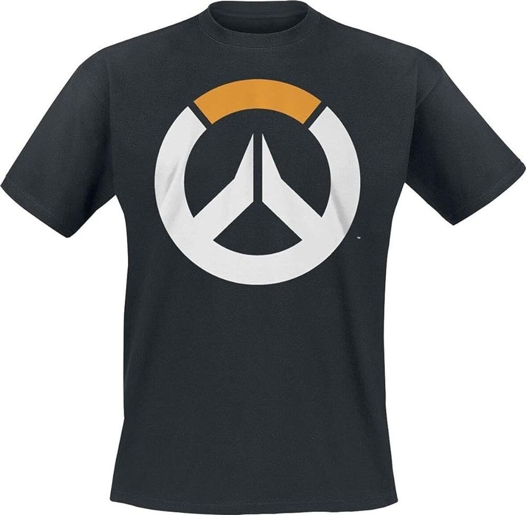 Overwatch - T-Shirt für Herren CD1621 (L) (Schwarz/Weiß/Gelb)