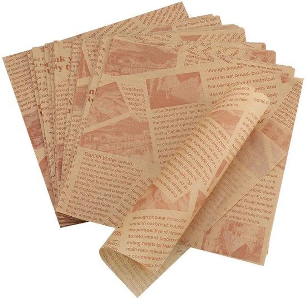 Papier alimentaire anti-gras écologique 18 cm polyvalent lot de 200 unités