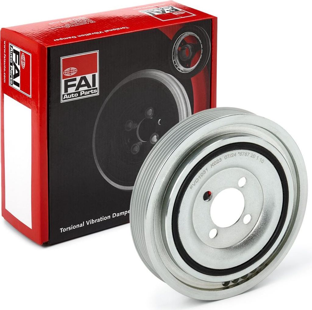 FAI AutoParts FVD1031 Riemenscheibe Kurbelwelle für OPEL Corsa D Schrägheck (S07) 153mm 5-Rippen