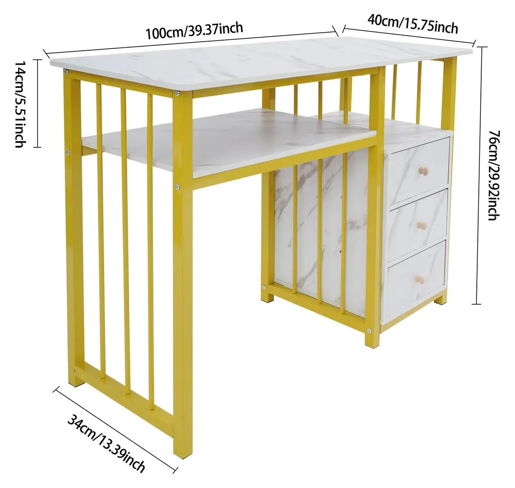 Table de manucure compacte 100 cm pour optimiser les petits salons - 10
