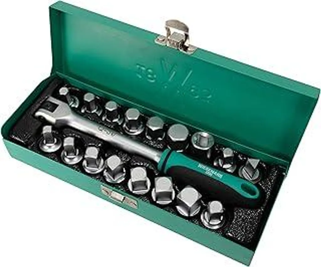 WIESEMANN 80232 Set 18 Viti Scarico Olio con Valigetta in Metallo