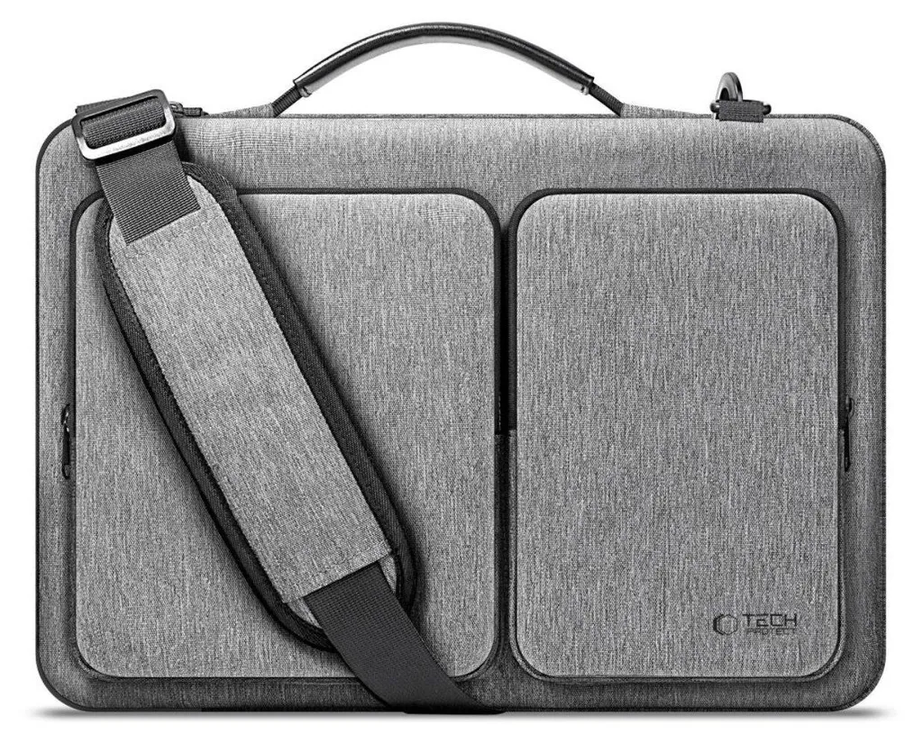 Tech-Protect Defender Borsa per laptop 15-16 Grigio pastello