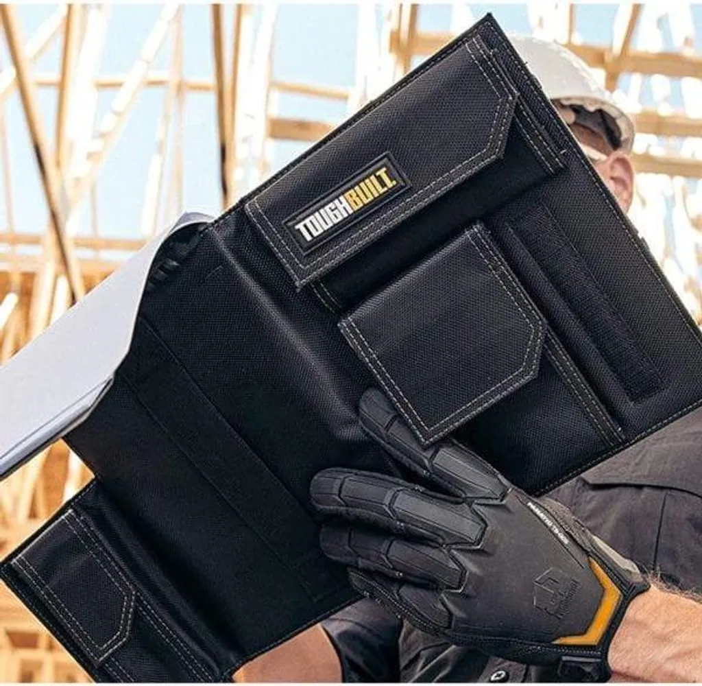 Toughbuilt Grand organiseur de carnets de notes noir avec grille quadrillée