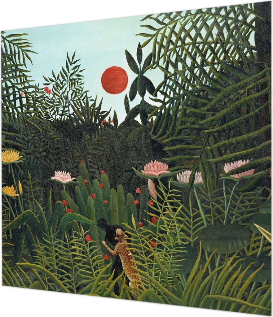 Wandtapete - Dekorative Tapete für Wohnzimmer - Tapetenfolie für Wanddekoration - 250x250 cm - Exotische Landschaft