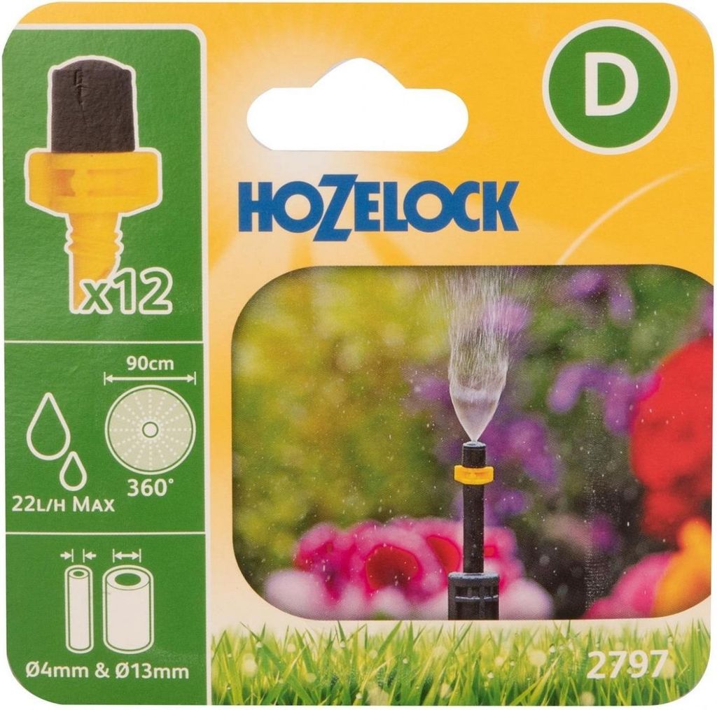Hozelock 2797 Mist Micro Spray Jet (Packung 12) TK1283 (Pack of 12) (Multi Colour)