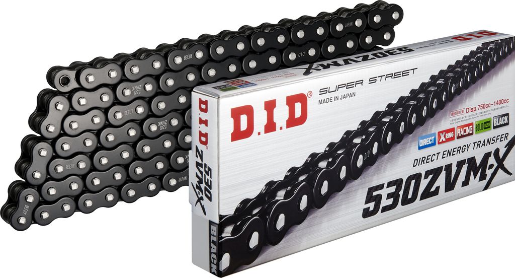 D.i.d-Kette hat 530 ZVMX 118 n Black Raven geöffnet