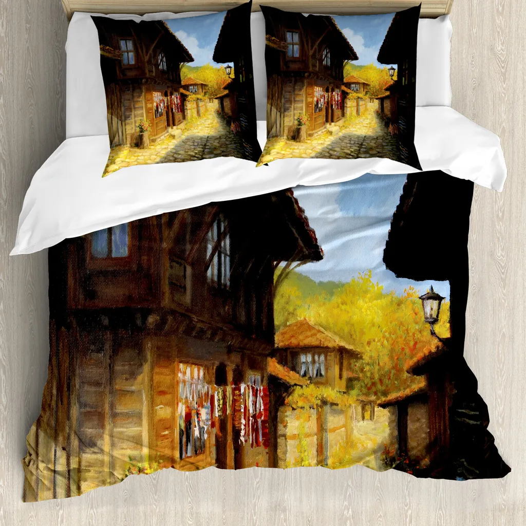 Copripiumino Vintage ABAKUHAUS 155x220: Comfort Antiacaro e Autunnale