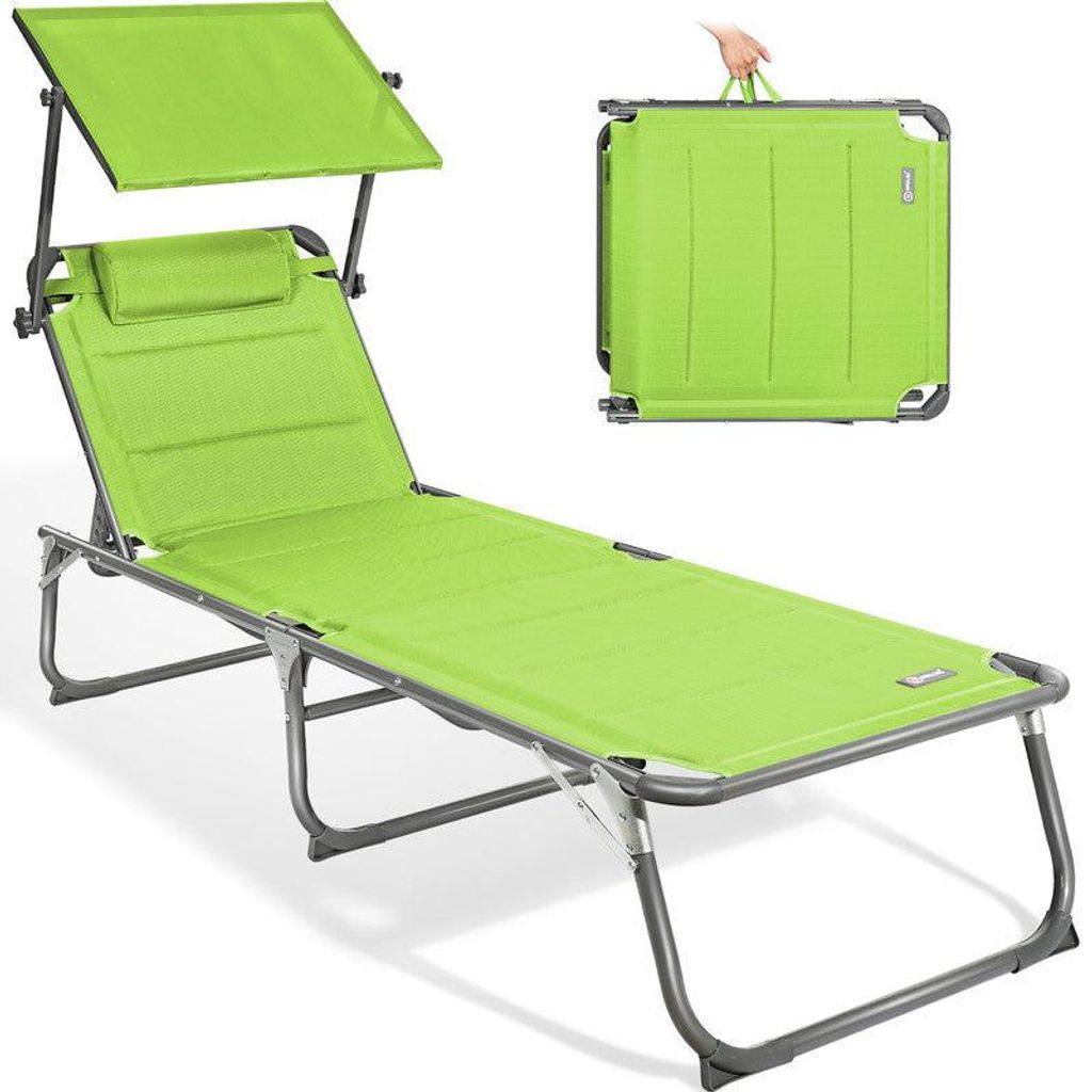 Sonnenliege klappbar – Gartenliege aus Aluminium mit Produktbild 