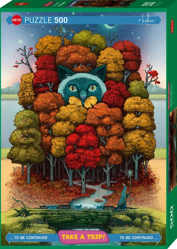 Puzzle d'Art Adulte 1000 Pièces - Partez en Voyage par Andy Kehoe