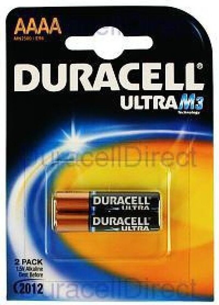 Duracell Batterie Alkaline Security AAAA 1.5V Ultra Blister (2-Pack) 041660