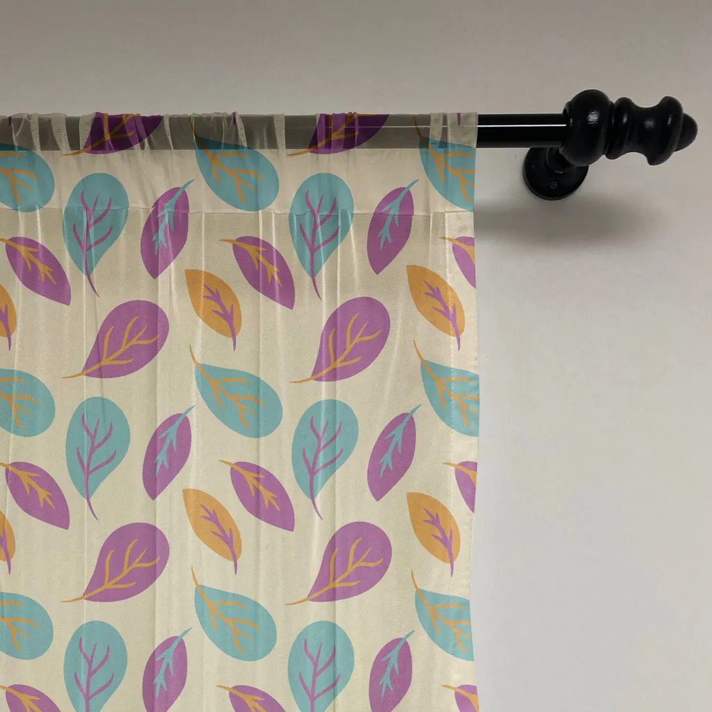 ABAKUHAUS Arazzo autunnale, colori vivaci e caldi Foglie autunnali rotonde Simpatica illustrazione artistica, tessuto satinato setoso per soggiorno e camera da letto, 274 cm x 274 cm, fucsia e verde acqua chiaro - 2