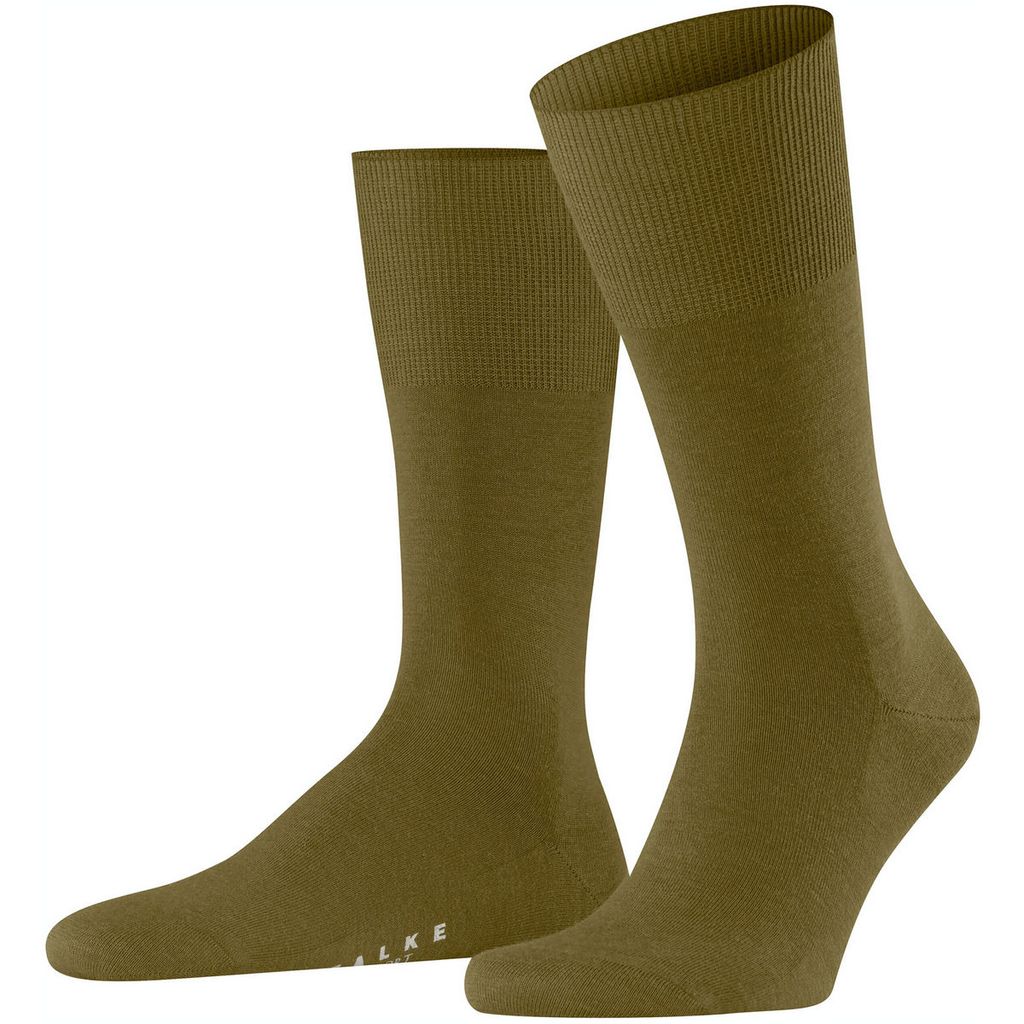 FALKE Airport Merino-Socken Herren dried herb 41-42