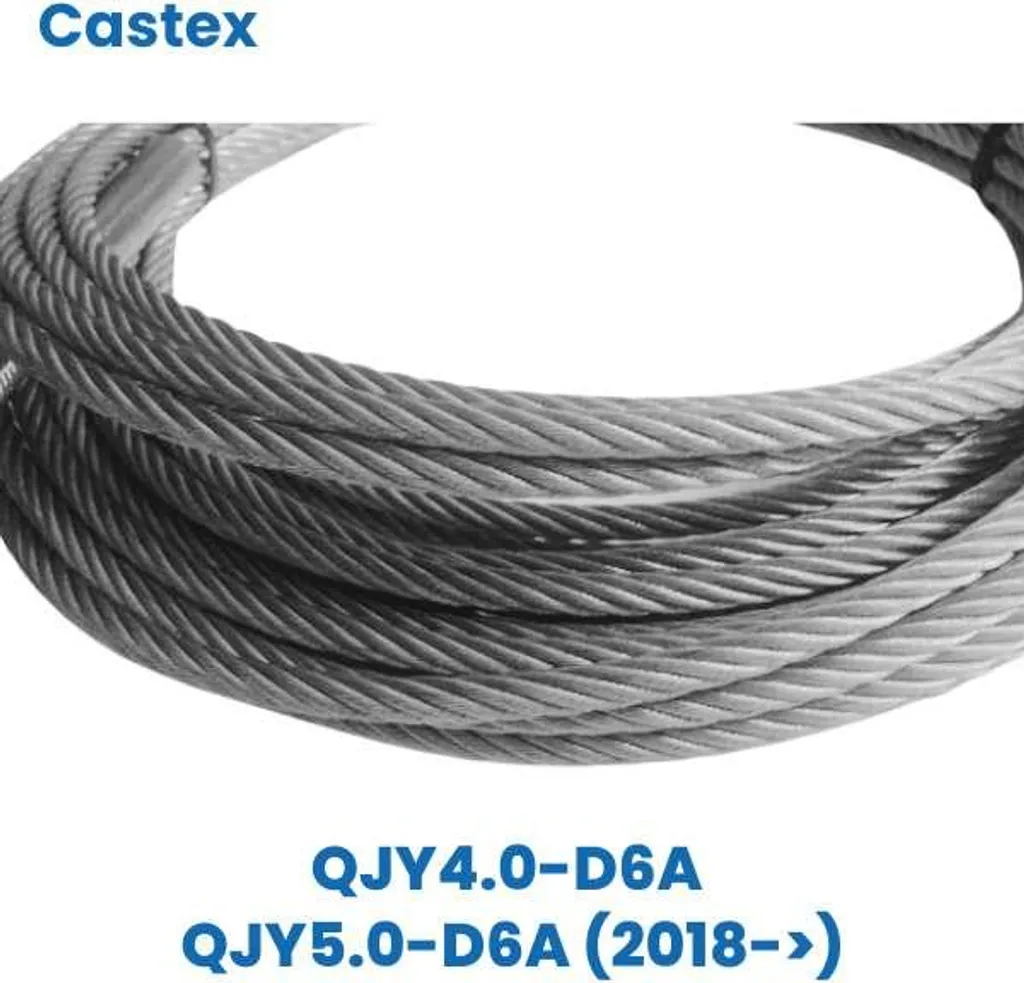 Câble d'acier Castex QJY4.0-5.0 D6A de remplacement depuis 2018