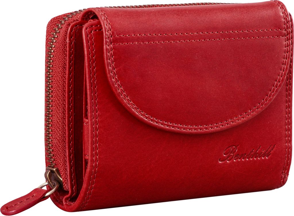 Benthill Echt-Leder Portemonnaie Damen - Kompakte Frauen Produktbild 