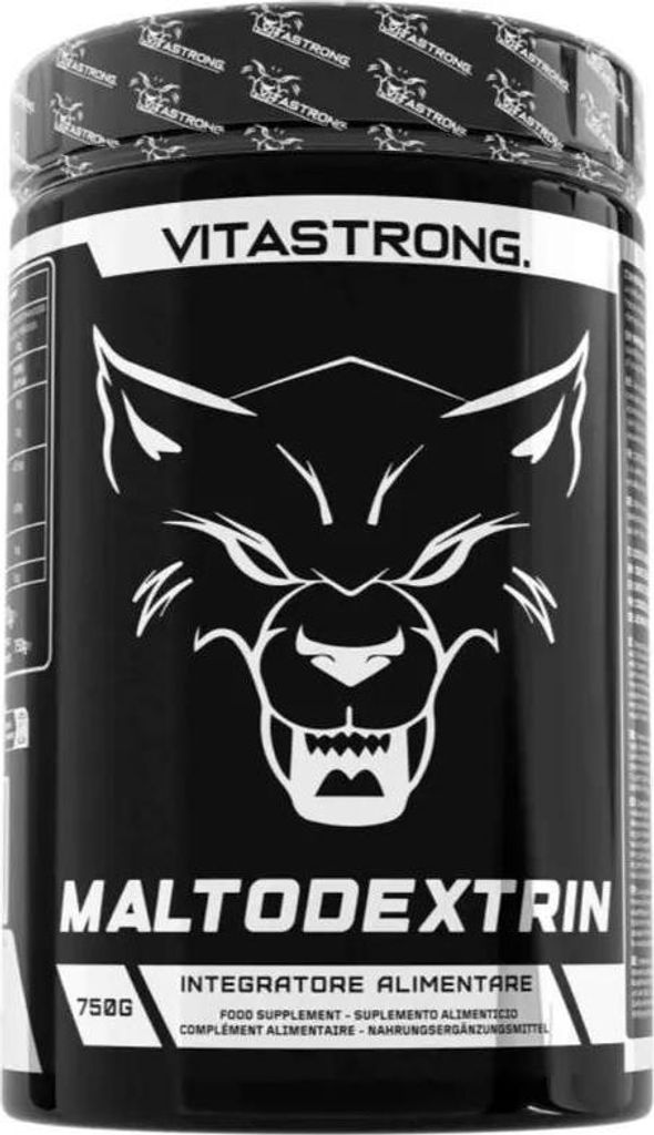 Maltodextrin Vitastrong, Veganes Maltodextrin Pulver 750g, Hochlösliches & Reines Kohlenhydratpulver, Hochwertiges Maltodextrin Supplement für Sp...