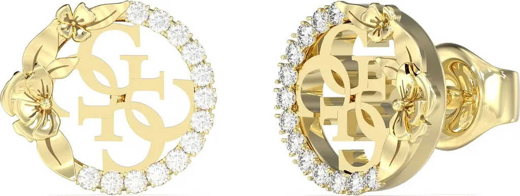 Bijou Guess 4 Love doré Idée cadeau femme Boucles d'oreilles JUBE05041