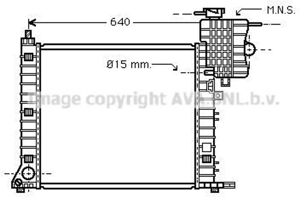 Radiateur de refroidissement moteur Mercedes Vito W638 et Classe V