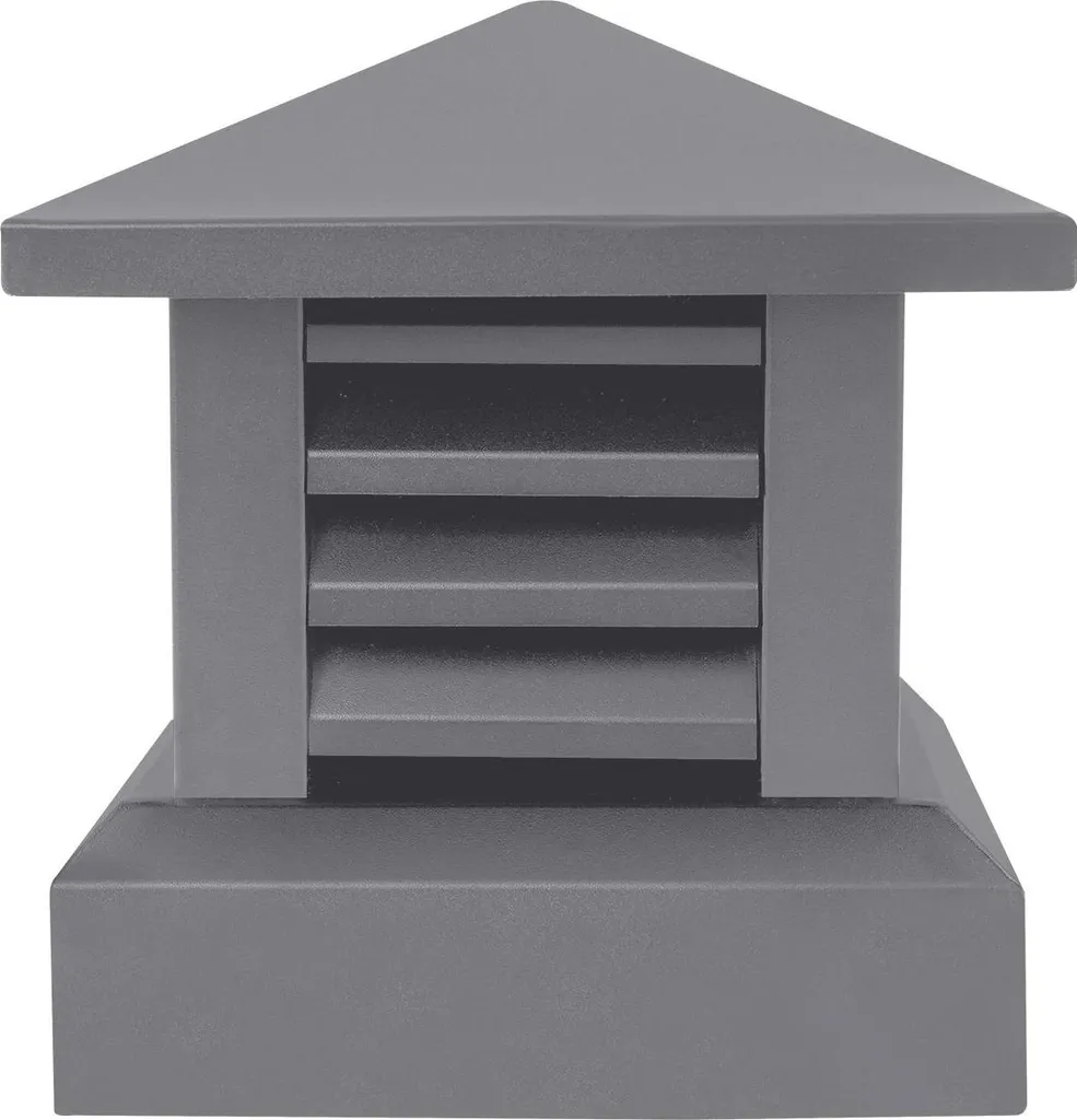 Évitez l'humidité avec la couverture de cheminée en aluminium gris foncé