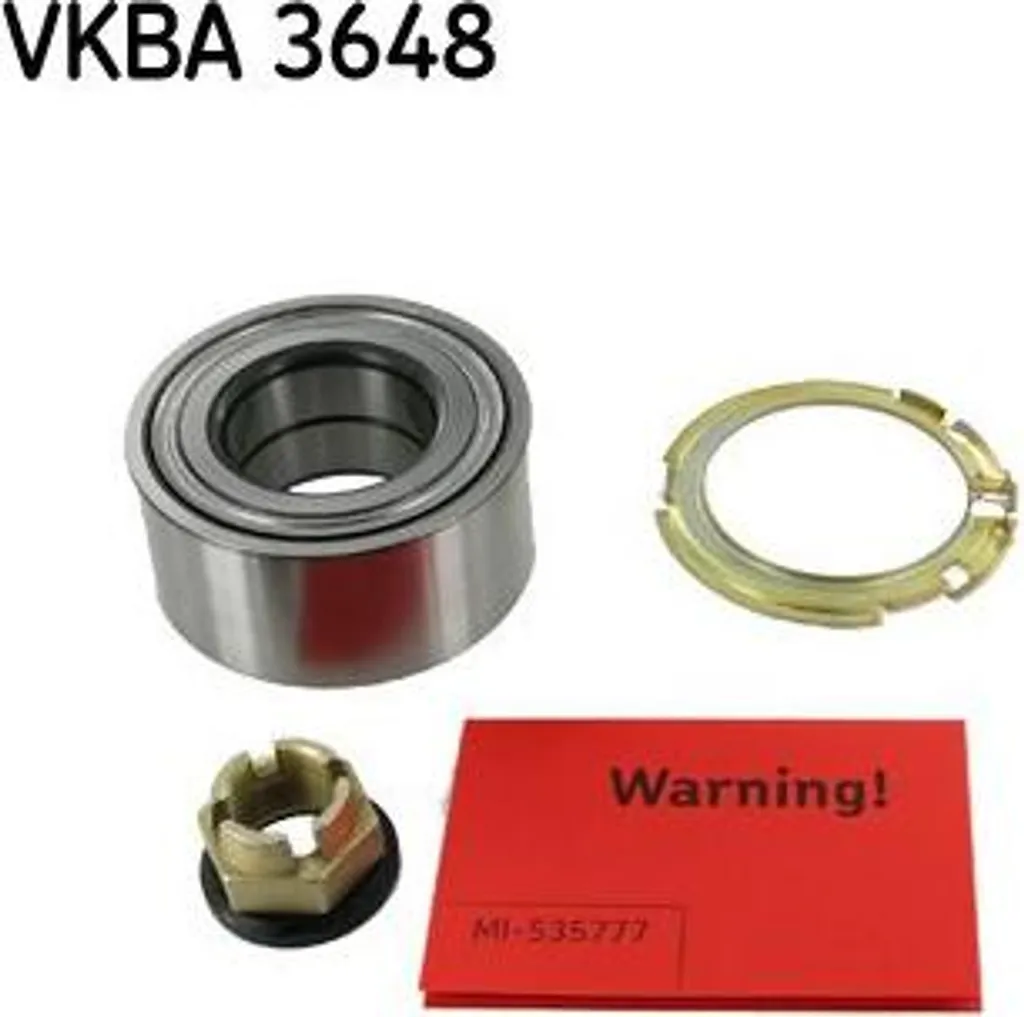 Roulement de Roue Arrière pour Megane et Espace - Kit Complet SKF VKBA 3648