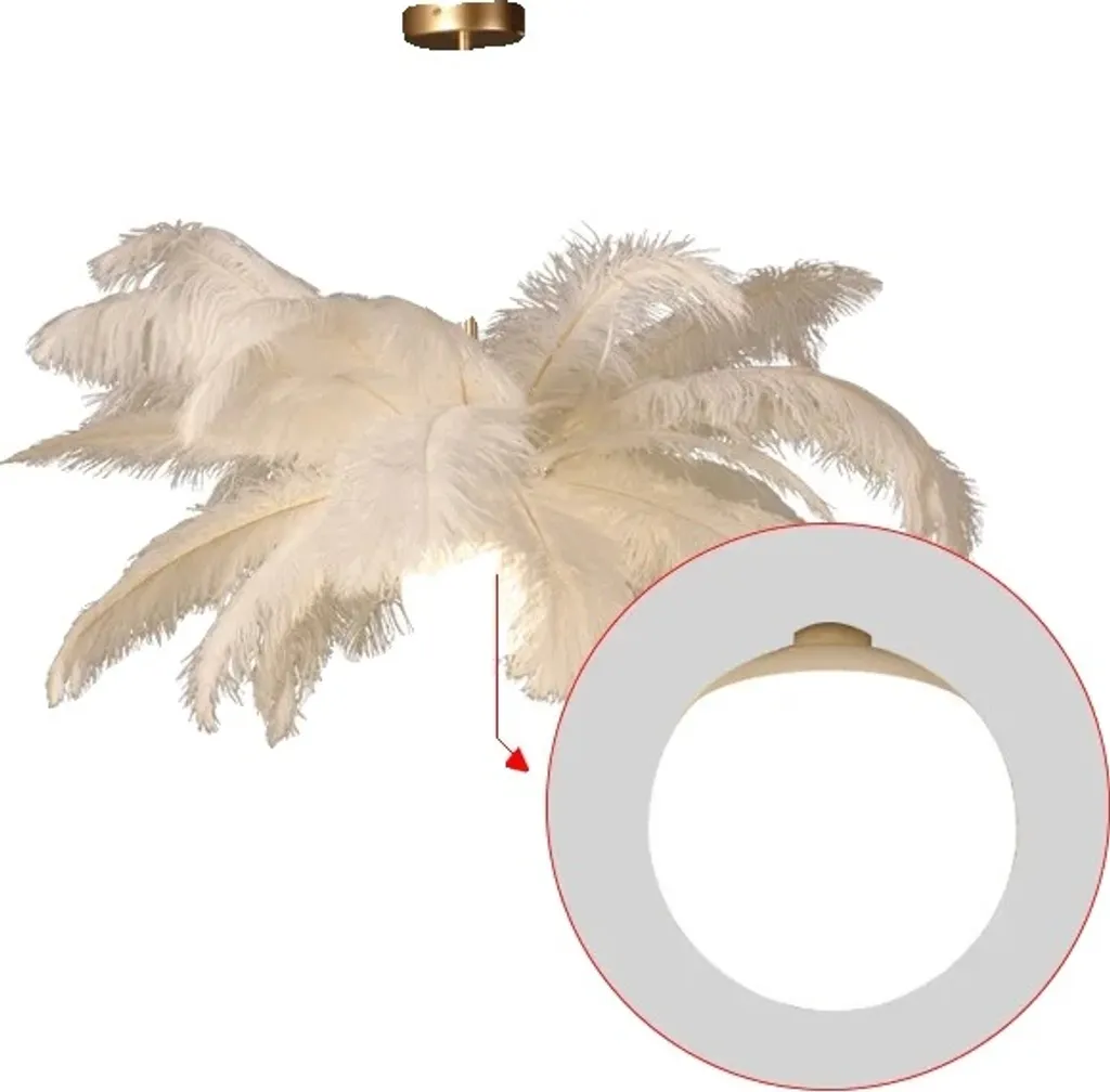 Suspension Pendentif-P1 diamètre 65 cm luminaire design pour salon