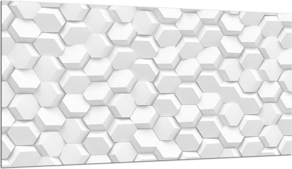 Herdabdeckplatte Glaskeramikkochfeld-Abdeckung Spritzschutz Glas 90x52 Weiß