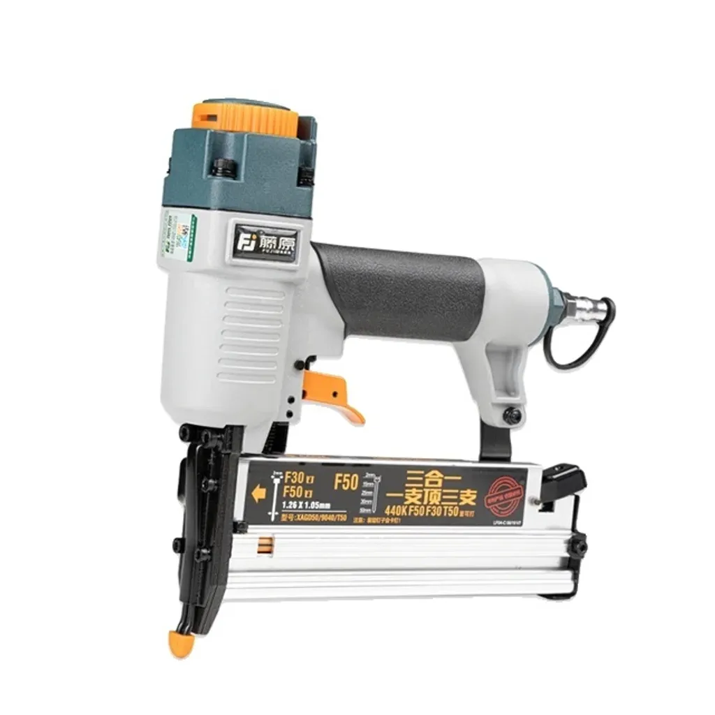 Zimmermann Pistolet à clous pneumatique 3 en 1 pour travaux de menuiserie