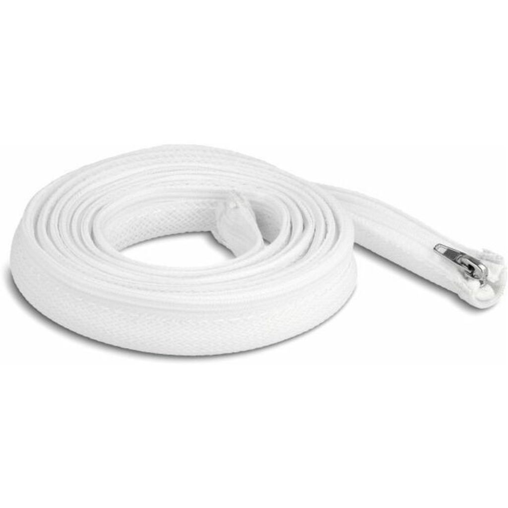 DELOCK Geflechtschlauch Reißverschl. hitzebest.2mx20mm Weiß
