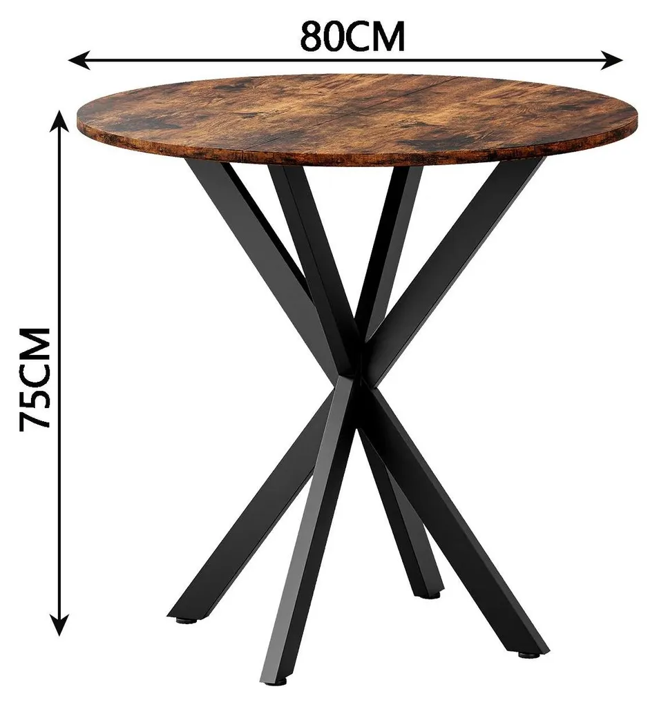 Petite table ronde 80 cm stable et design pour petit espace studio - 2