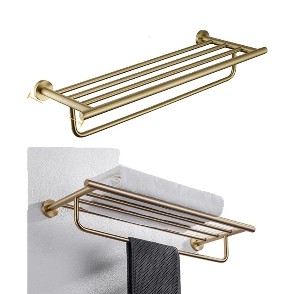Badezimmer-Hardware-Set, Wandmontierte Handtuchstange, Modernes Design, 005YG