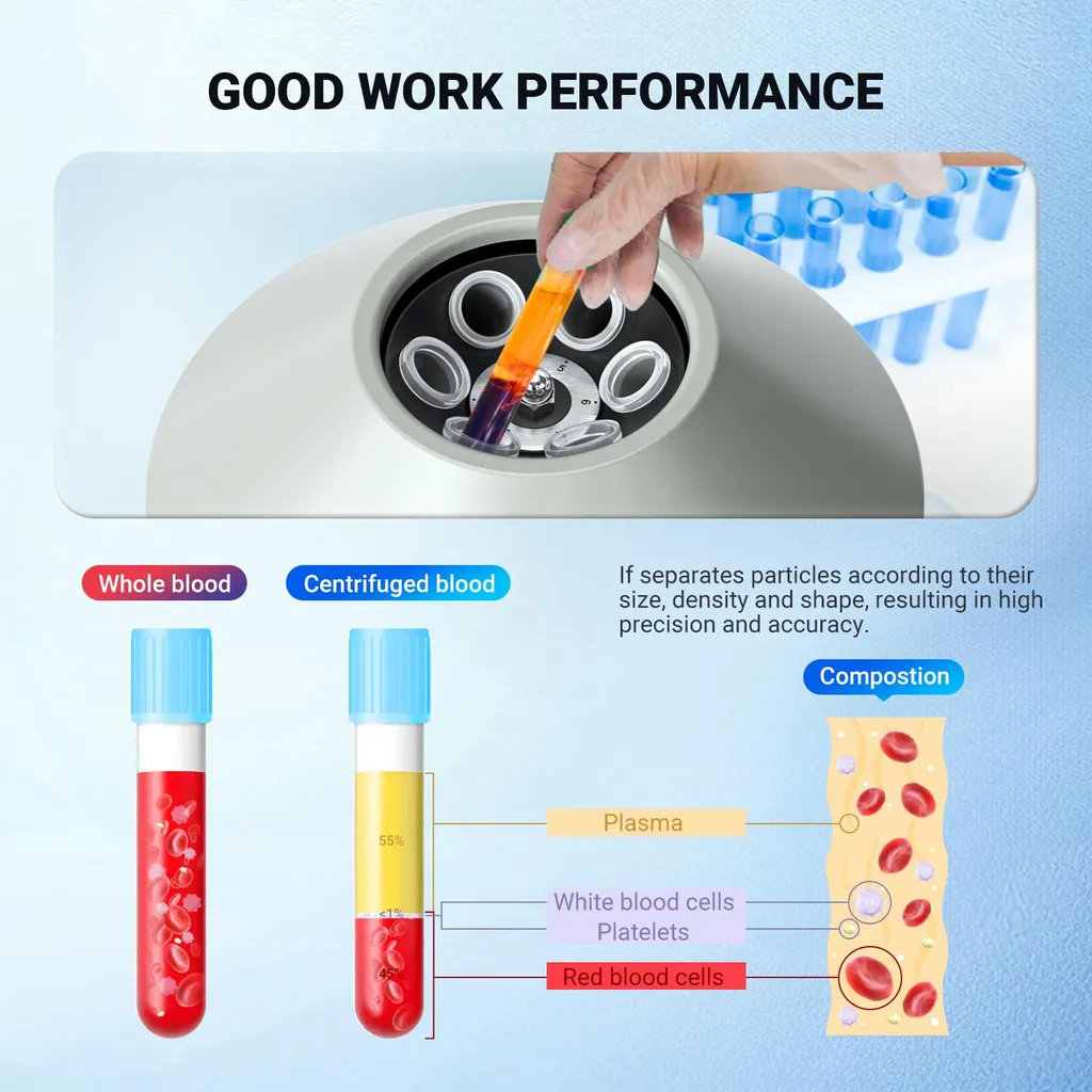 Centrifugeuse de laboratoire pour analyses médicales - Usage Intensif