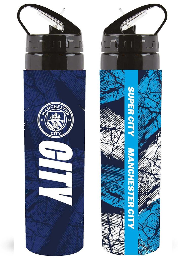 Team Merchandise Aluminium Trinkflasche Manchester City 750ml - Sportflasche