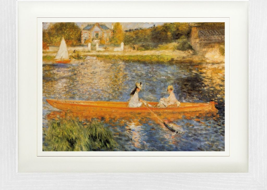 Pierre Auguste Renoir Gerahmtes Bild Mit Edlem Passepartout | Wand-Bilder | Im Bilderrahmen - Die Seine Bei Asnières, 1879 (30 x 40 cm)