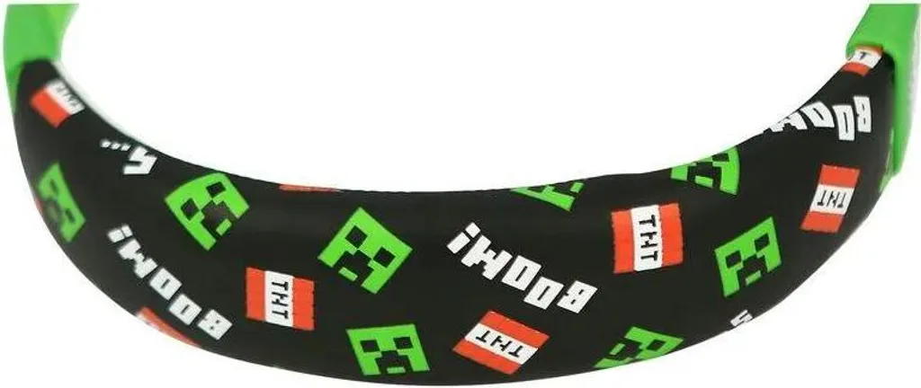 Casque audio enfant Minecraft Creeper supra-auriculaire filaire vert