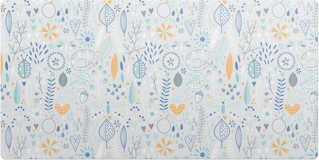Zartes Naturmuster– Schreibtischunterlage – Schreibtisch Tischunterlage – 120x60 cm – Unterlage Groß Schreibtischmatte