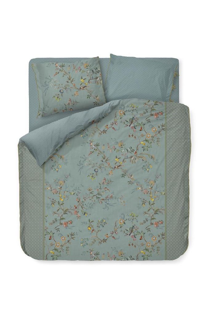 Pip Studio Perkal-Bettwäsche-Garnitur Autunno Farbe Light Blue Größe 200x200
