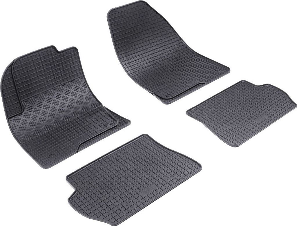 Rigum Gummi Fußmatten Set für Ford Fiesta MK6 Typ JH1 JD3 + Fusion + Mazda 2 DY
