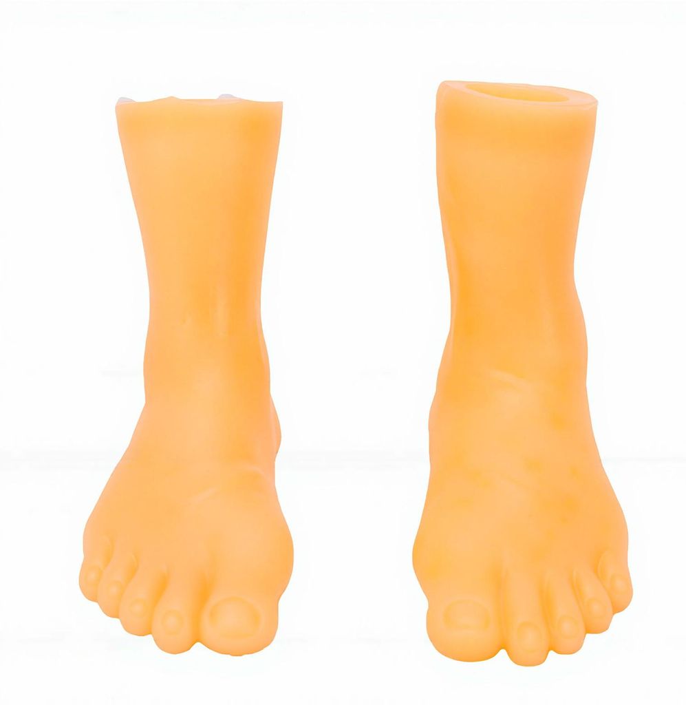 Finger-Fußpuppen, Mini, klein, tragbar, links und rechts, für Kinder, die früh lernen, Fuß, 8 Paar