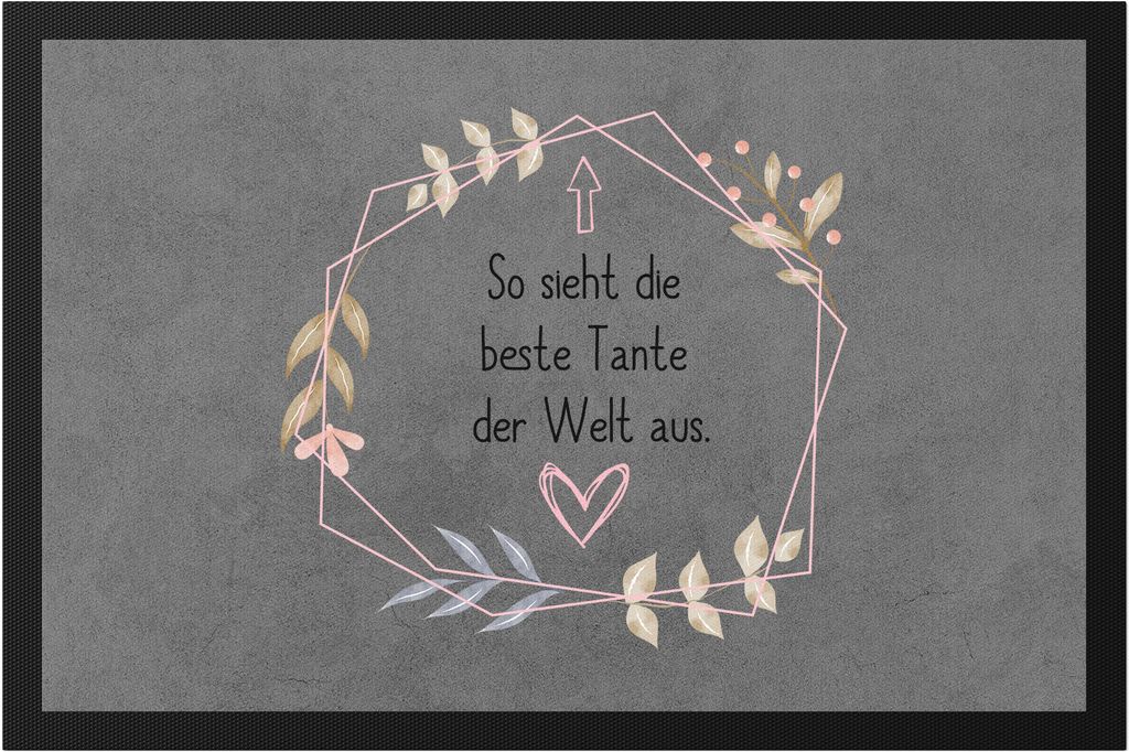 Beste Tante Sieht so aus Fußmatte Lieblingstante Geschenkidee Geburtstag Neffe Nichte