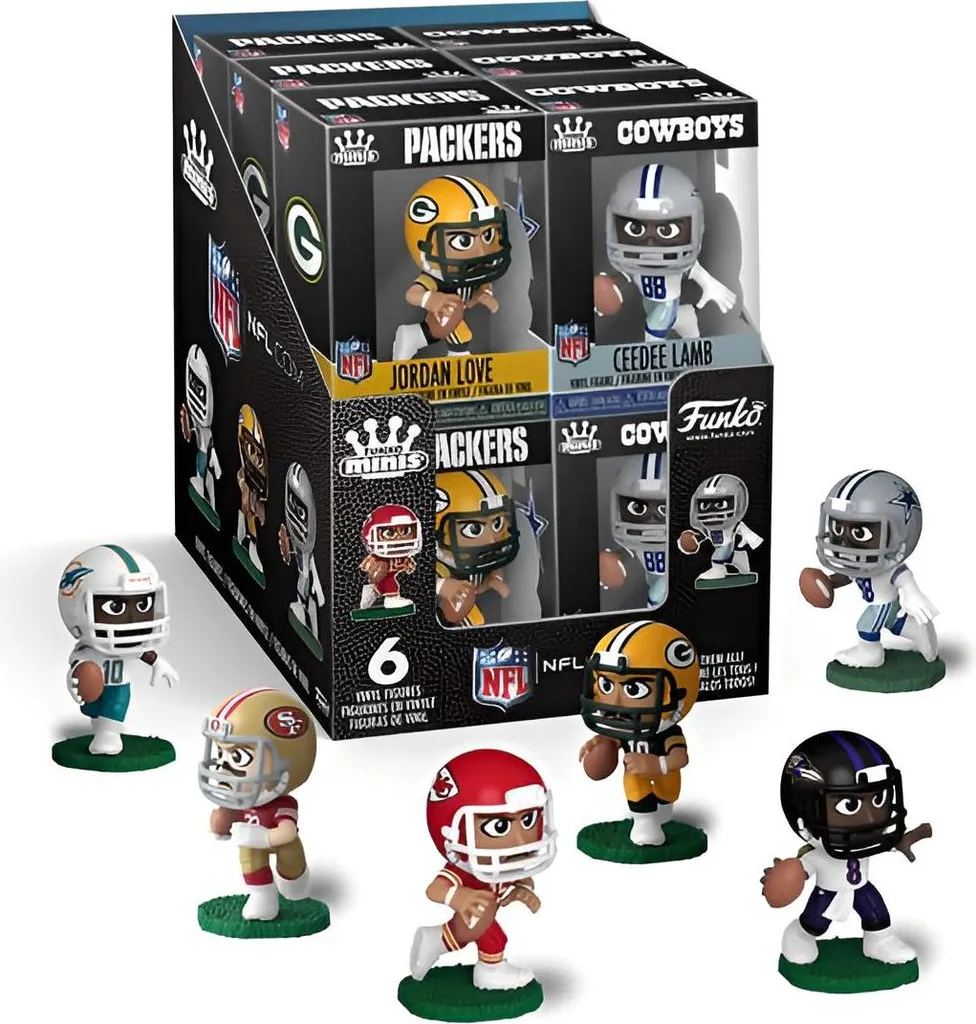 Figurines NFL Mystery Minis Funko Display de 12 Boîtes Mystères 5 cm