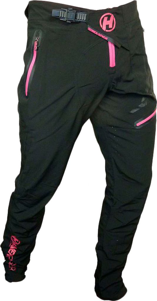 Haven Lange Fahrradhose ohne Träger - ENERGIZER LONG - Rosa/Schwarz XL