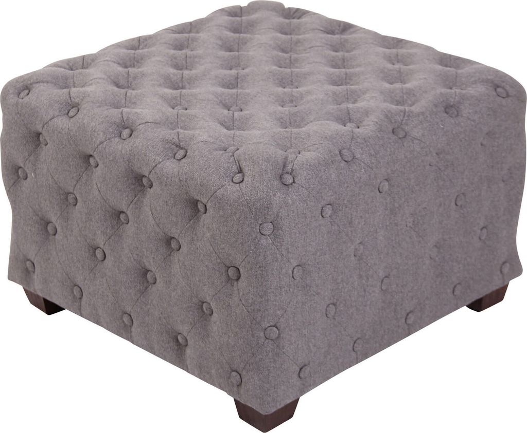 Sitzhocker HLO-CP18 Stoff grau