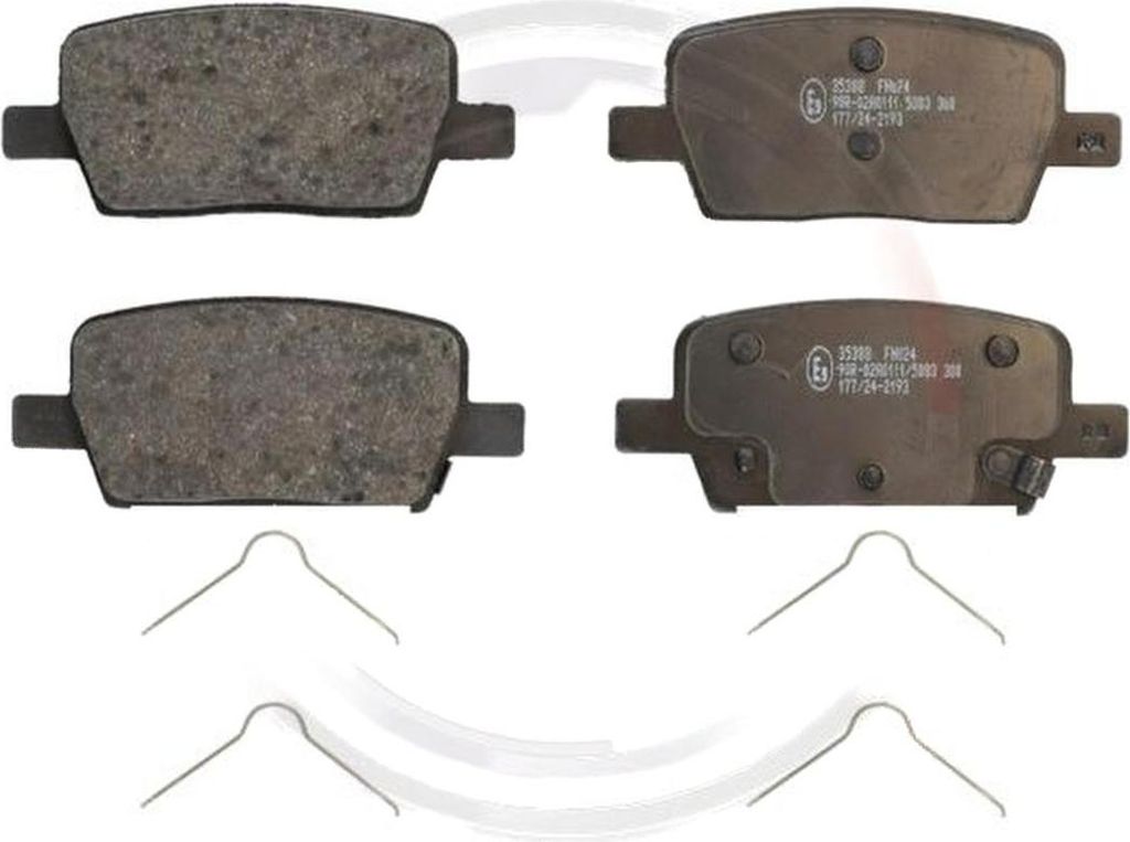 Bremsbelagsatz mit Verschleißwarnung 17,5 mm A.B.S. für u.a. CHEVROLET CAMARO