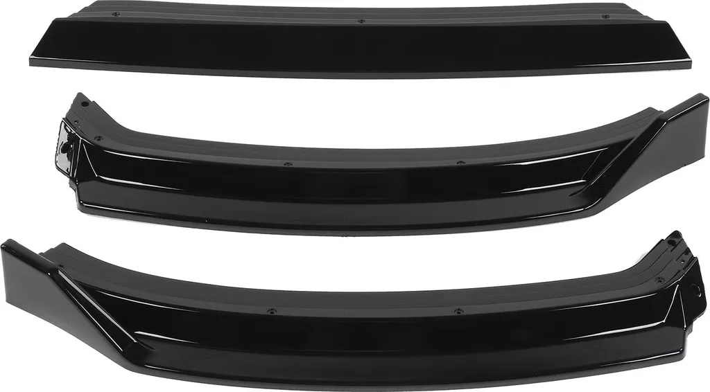 Spoiler de pare-chocs avant en 3 parties pour MK5 6R 09-14 noir gloss