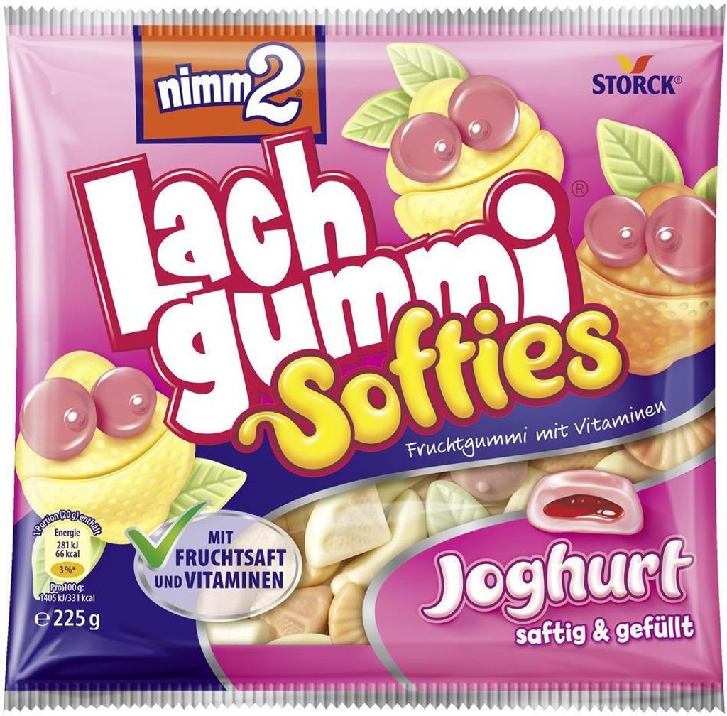 Nimm2 Lachgummi Softies Joghurt, 225g Produktbild 