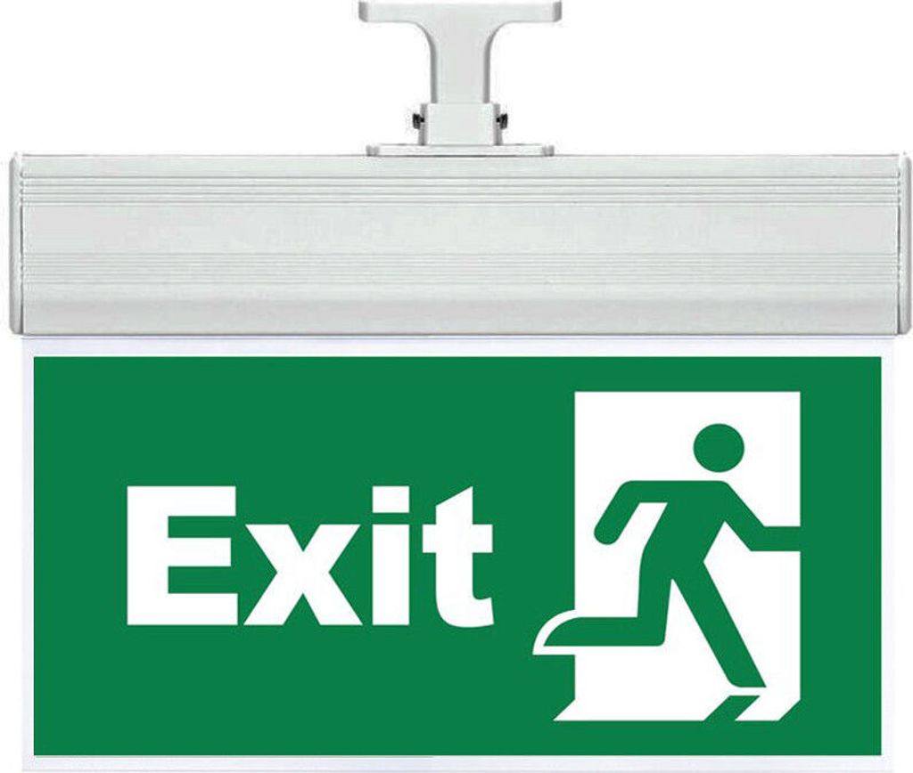 LED Notleuchte Notlicht Notbeleuchtung Fluchtwegleuchte 2W EXIT Türsymbol mit Akku IP20
