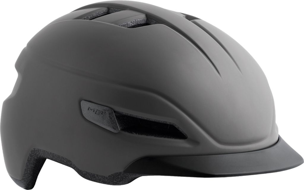MET Corso Fahrradhelm grau matt, Größe M