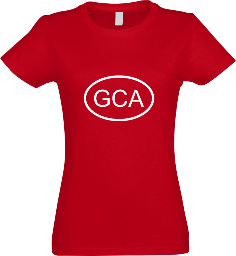 Kiwistar - T-Shirt tailliert - Damen - rot - Guatemala GCA - mit Motiv Bedruckt - Funshirt Design - Sport - Freizeit - Damen - M