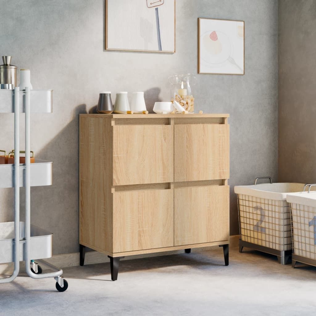 The Living Store Sideboard Sonoma-Eiche 60x35x70 cm Holzwerkstoff