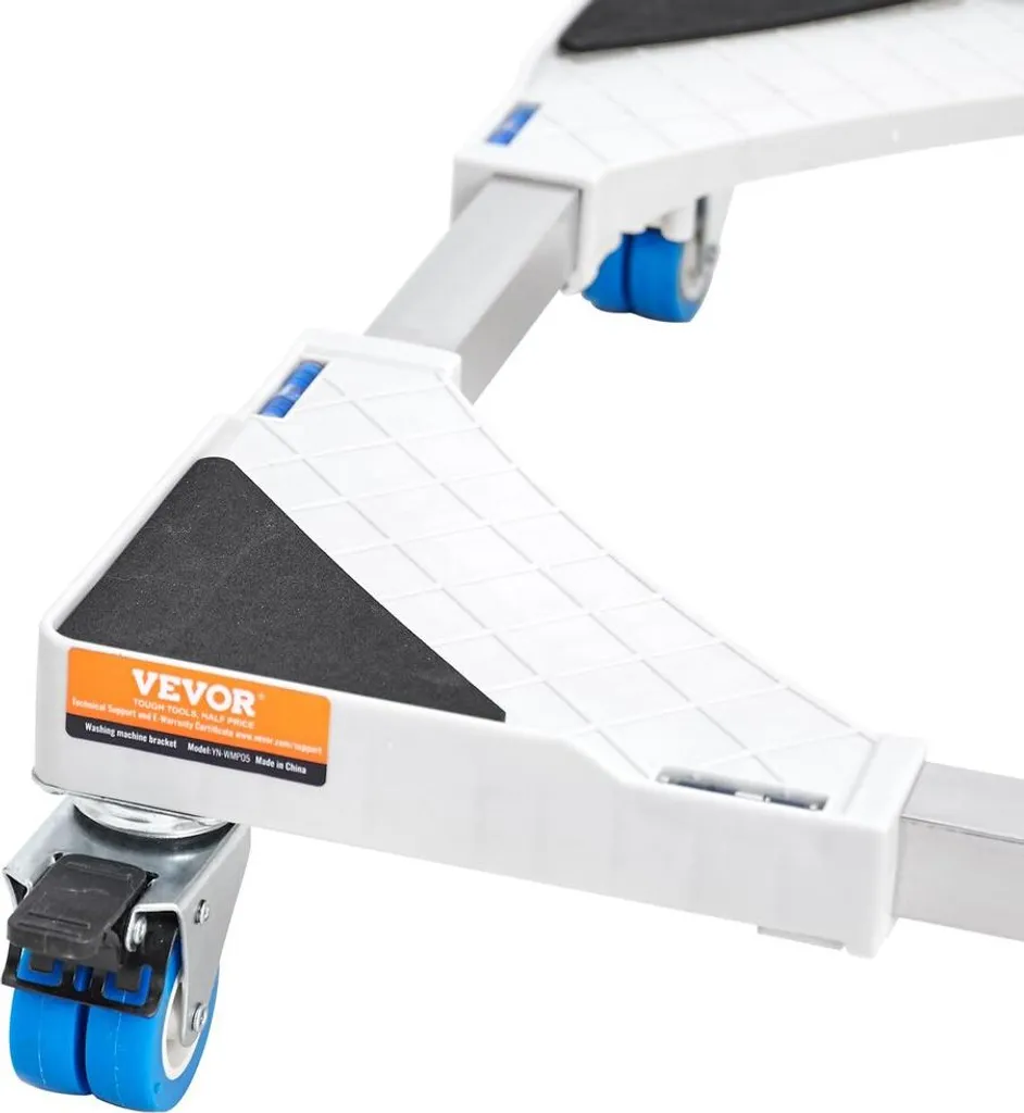 Supporto Frigo e Lavatrice Estensibile 381-615mm | Base con Rotelle